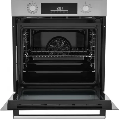 Духовой шкаф BEKO 7724086749, BBIM12301X, электрический, 72л, нерж. сталь/черный