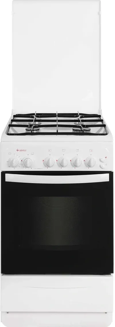 Плита газовая Gefest GC 532E5WH, 4 газовые зоны, духовка 42 л, 2700 Вт, белая