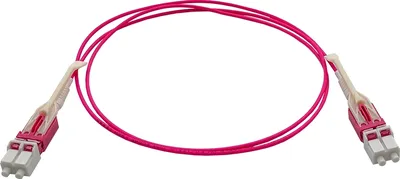 Патч-корд LANMASTER LAN-2LC-2LC/OM4H-2.0, LC-LC, OM4, 2м, LSZH