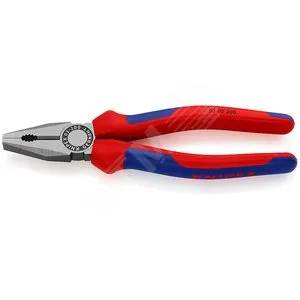 Плоскогубцы комбинированные Knipex KN-0302200, 200 мм, двухкомпонентные рукоятки
