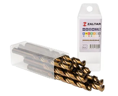Сверло по металлу ZALTAR ZA-74100-S10, HSS-E Co5, DIN 338, тип VA, 10 мм, 5xD