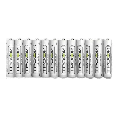 Батарейки Трофи LR03-12S Energy Alkaline, AAA, 1,5 В, 1120 мА·ч, 12 шт.