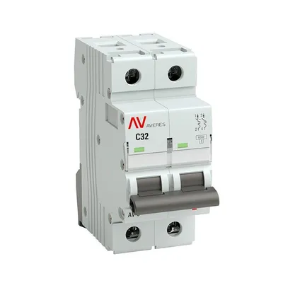 Выключатель автоматический EKF mcb6-2-32C-av, 2п, 32А, C, 6кА