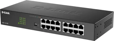 Коммутатор D-Link DGS-1016D/V/K1A, 16×1GbE, неуправляемый, 1U