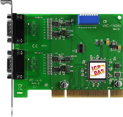 Плата ICP DAS VXC-142AU CR, 2 порта RS-422/485, Universal PCI
