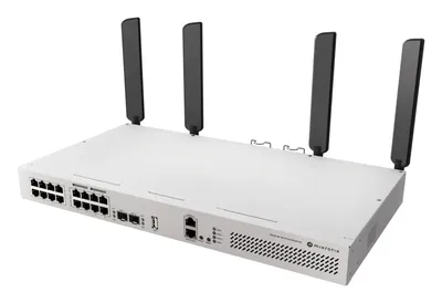 Коммутатор MikroTik CRS418-8P-8G-2S+5AXQ2AXQ, L3, Wi-Fi 6, 16×1GbE, 8×PoE out, 2×SFP+