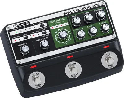 Педаль эффектов Boss RE-202 Space Echo, эхо/дилей, 9 В