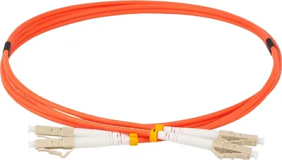 Патч-корд оптический LANMASTER TWT-2LC-2LC/OM2-5.0, 2×50/125 OM2, LC дуплекс–LC дуплекс, 5 м, ПВХ