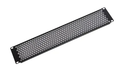 Фальшпанель ЦМО ФП-2.4-9005, 19" 2U, перфорированная, черная
