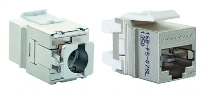 Модуль Eurolan 16B-F5-07SL, keystone RJ45, кат.5e, стальной