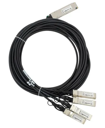 Кабельная сборка SNR SNR-QSFP-40G-4xSFP+DAC-3, DAC QSFP 40G → 4×SFP+ 10G, 3 м