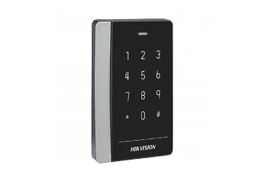 Считыватель Hikvision DS-K1102AMK, Mifare, сенсорная клавиатура, RS485/Wiegand, IP64
