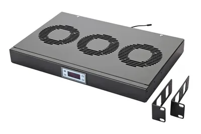 Вентиляторный модуль Eurolan 60A-91-10-30BL, 19", 1U, 3 вентилятора, чёрный