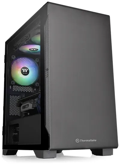 Корпус Thermaltake S100 TG CA-1Q9-00S1WN-00, Micro ATX, без БП, стекло