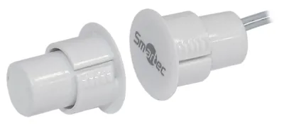 Извещатель магнитоконтактный Smartec ST-DM030NO-WT, НО, врезной, зазор 35 мм, IP66