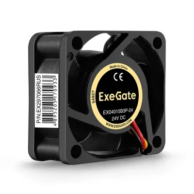 Вентилятор ExeGate EX297066RUS, 40x40x15 мм, 24В DC, 7800RPM