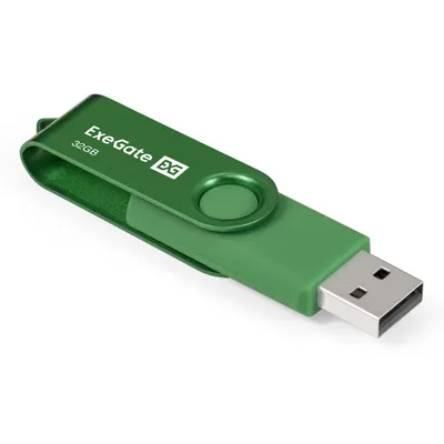 USB-флеш накопитель ExeGate Jet EX302046RUS, 32 ГБ, USB 2.0, зеленый