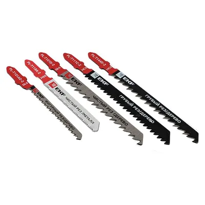 Набор пилок для электролобзика EKF Expert npl-set-5, дерево/металл, 5 шт