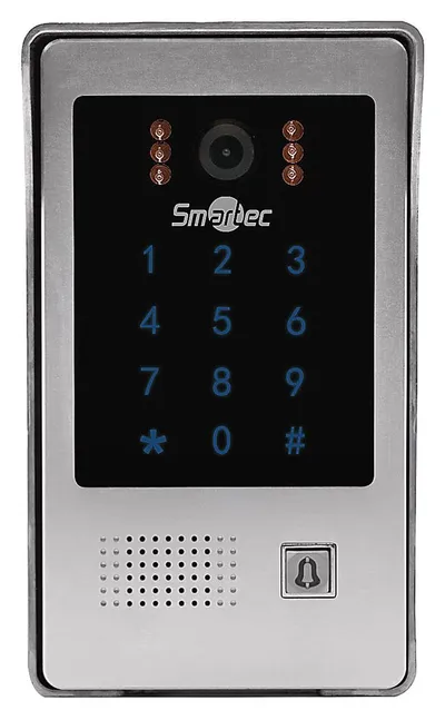 Вызывной блок Smartec ST-DS406C-SL, 600 ТВЛ, ИК, с контроллером EM, серебряный