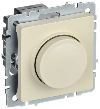 Диммер IEK BRITE СС10-1-0-БрКр, 600 Вт, 220 В, IP20, бежевый