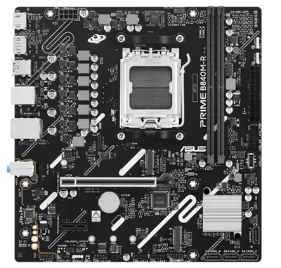 Материнская плата ASUS PRIME B840M-R, Socket AM5, AMD B840, 2×DDR5, microATX