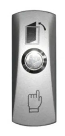 Кнопка металлическая Smartec ST-EX010SM - накладная, НР контакты, размер: 83х32х25 мм