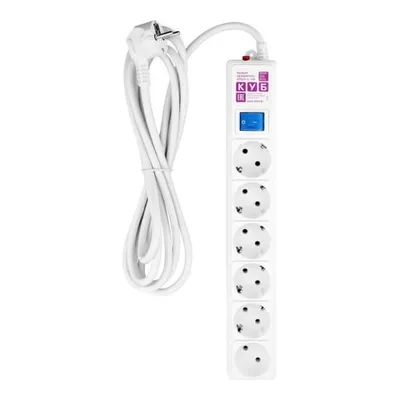 Сетевой фильтр PowerCube SPG6-16-3М, 3м, 6 розеток, 16А/3.5кВт