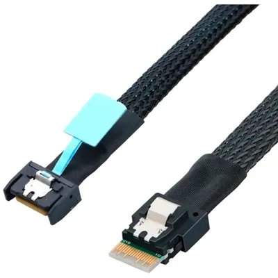Кабель JPC P4900DN00800-3, Slimline SAS x4, 0.8м, 85 Ом