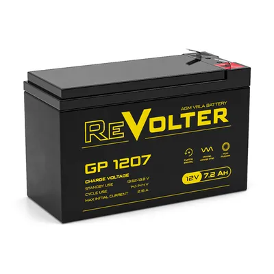 Аккумуляторная батарея DELTA Battery GP 1207-AFTER_DEMO, 12В, 7.2Ач
