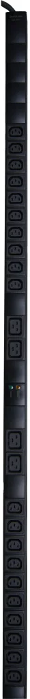 Блок розеток Eurolan 60A-63-15-24BL, вертикальный, 20×C13+4×C19, 32А
