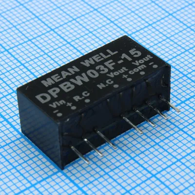 Преобразователь DC/DC Mean Well DPBW03F-15, 3Вт, 9…36В вход, ±15В/±100мА, SIP8