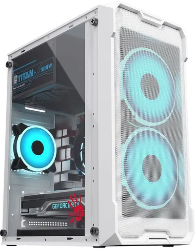 Корпус Bloody CC-129-WH, mATX, белый, без БП