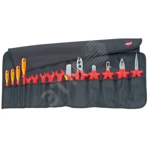 Набор плоскогубцев Knipex KN-989913, 15 предметов, VDE 1000 В, планшет