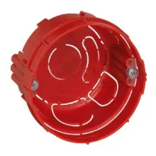 Коробка установочная Экопласт 44660HF, D65×40 мм, для твёрдых стен, IP20