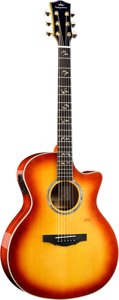 Электроакустическая гитара Kepma A1E-GA-BS, 6 струн, аудиториум, Cherry Burst