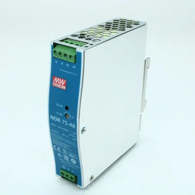 Блок питания Mean Well NDR-75-48, 77Вт, 48В/1.6A, DIN-рейка