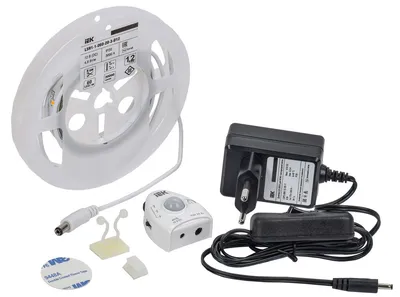 Комплект светодиодной ленты IEK LSR1-1-060-20-1-D12-S3, 12 В, 4,8 Вт/м, 3000 К, IP20