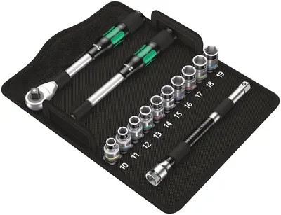 Набор WERA 8006 SC 1 Zyklop Hybrid WE-004090, с трещоткой, 13 предметов