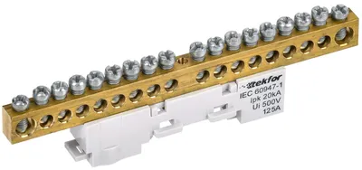 Шина фазовая IEK TF-NN20-18-DL-K03, неизолированная, 18 контактов, 25 мм²
