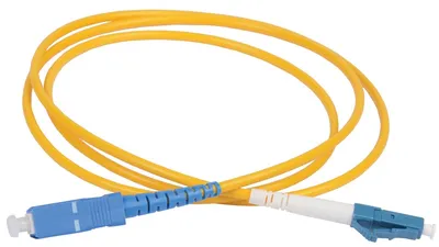 Патч-корд оптический ITK FPC09-LCU-SCU-C1L-1M, SM 9/125 OS2, LC/UPC-SC/UPC, 1 м