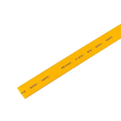 Трубка термоусаживаемая Rexant 21-0002, 10/5 мм, желтая, 50×1 м