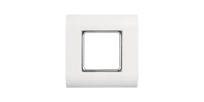Рамка Nikomax NMC-PL1PM-WT, 1-местная, 45×45 мм, белая