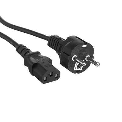 Кабель питания ExeGate PC-1,2 OfficePC 450W, Schuko–IEC C13, 1.2 м, 230 В