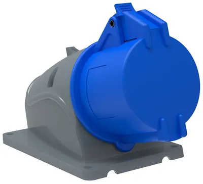 Розетка CEE IEK PSN11-032-3 (ССИ-123), 32 А, 2P+E, 220 В, IP44