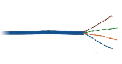 Кабель NETLAN EC-UU004-5E-PVC-BL, U/UTP Cat.5e, 4 пары, 305м, синий