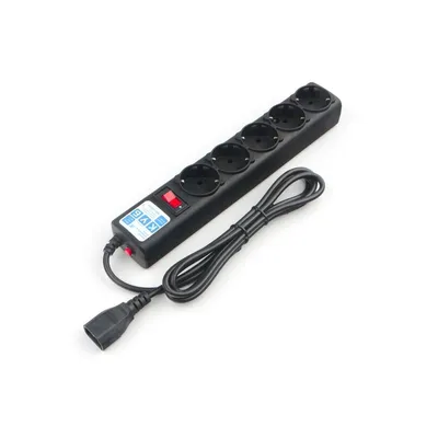 Сетевой фильтр PowerCube SPG5-B1, 5 розеток, C14, 0.5 м