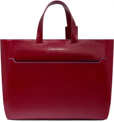 Сумка Piquadro BD6680B2/R, деловая, для ноутбука 15.6", красная, кожа