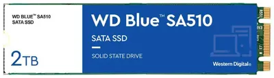 Твердотельный накопитель Western Digital SSD Blue SA510 2Tb M2.2280  SATA III WDS200T3B0B, 1 year