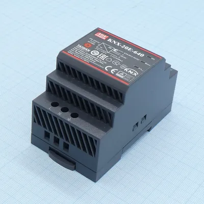 Блок питания Mean Well KNX-20E-640, 19.2Вт, 30В/640мА, KNX, DIN-рейка