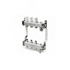 Коллекторный блок PRO AQUA R510MB.11, 11 выходов, 3/4", 630 мм, нержавеющая сталь